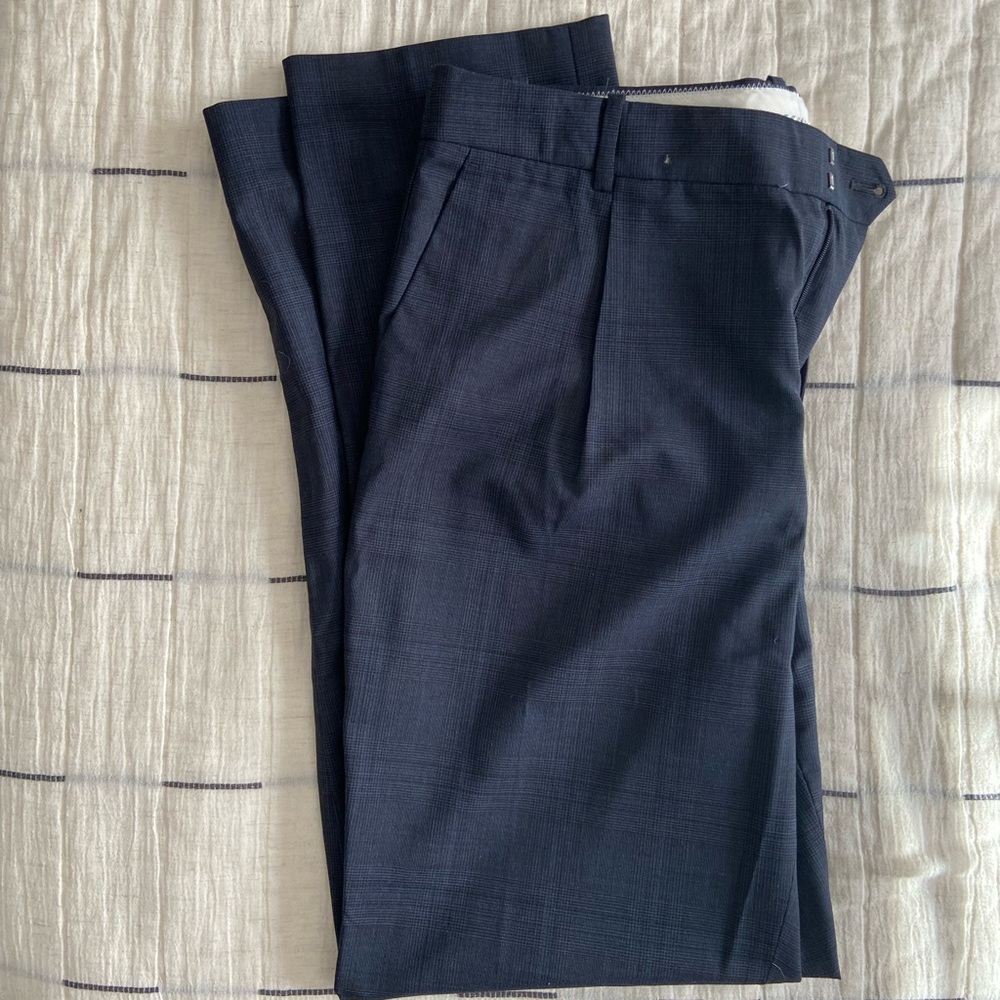 J.Crew Plaid Wool Trouser, Sz 12T